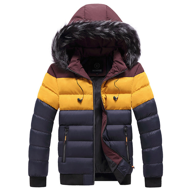 Splicing down jacket | Men Puff jacket |puffer jacket outfit