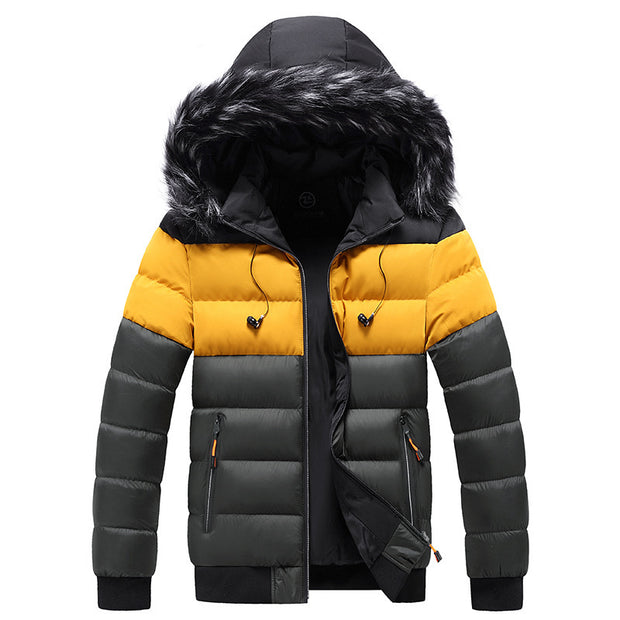 Splicing down jacket | Men Puff jacket |puffer jacket outfit