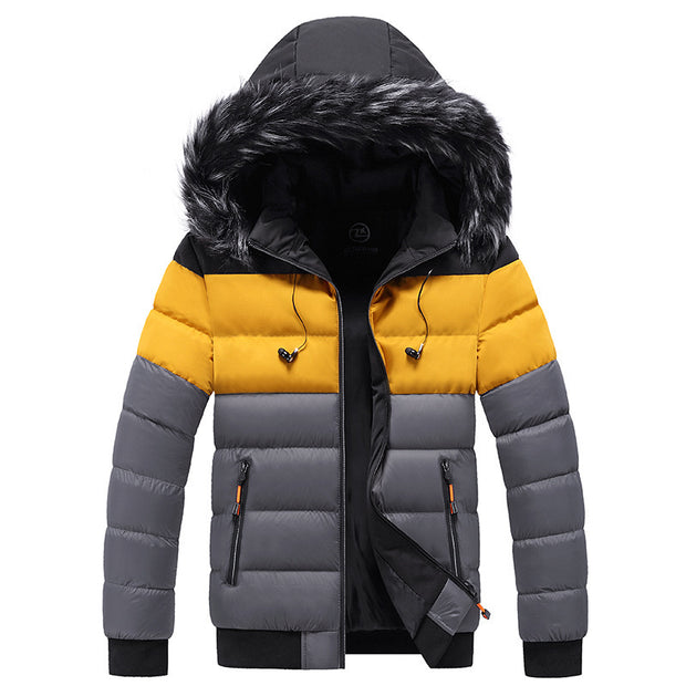 Splicing down jacket | Men Puff jacket |puffer jacket outfit